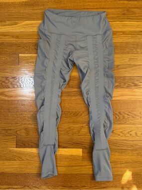 Sweetflexx Hi-Rise Resistance Band Leggings Gray - Size 8 (4 band) Pockets